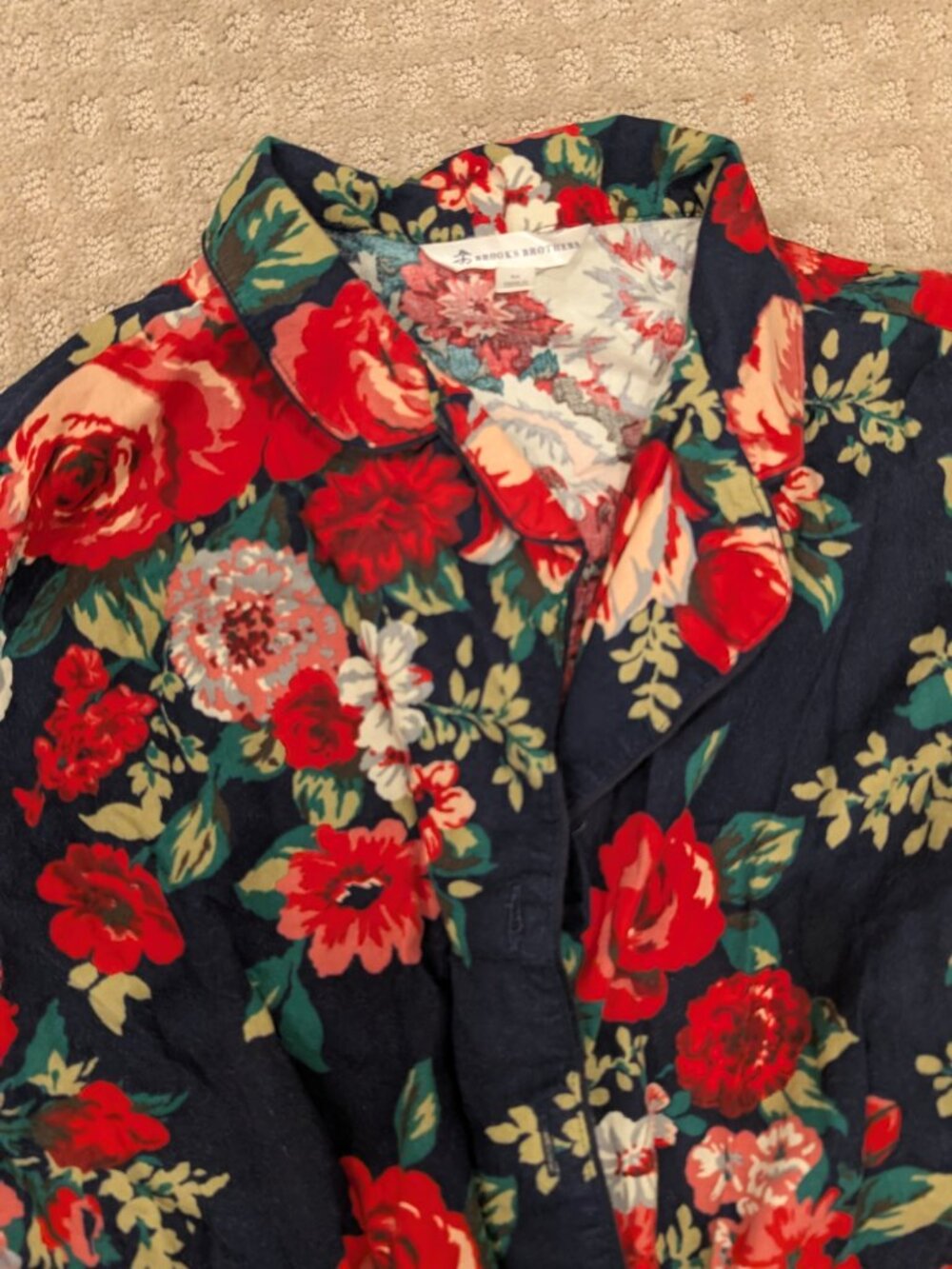 Brooks Brothers 2-pc Floral Pajama Set - Women's sz M - Picture 3 of 6